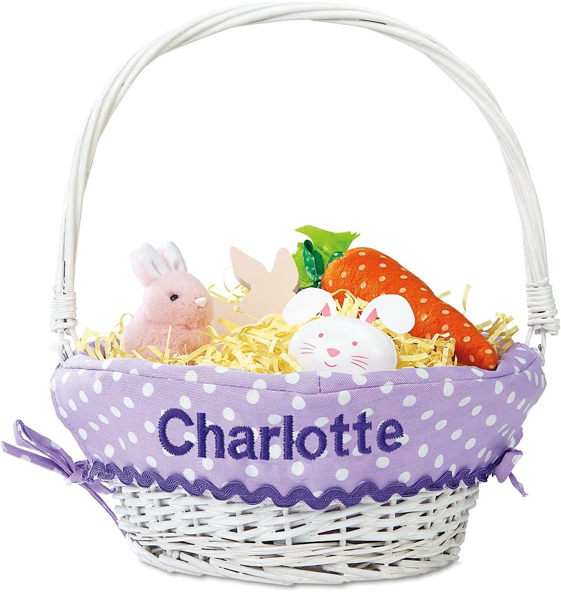 Personalized Wicker Easter Basket for Kids - Custom Gift Fun