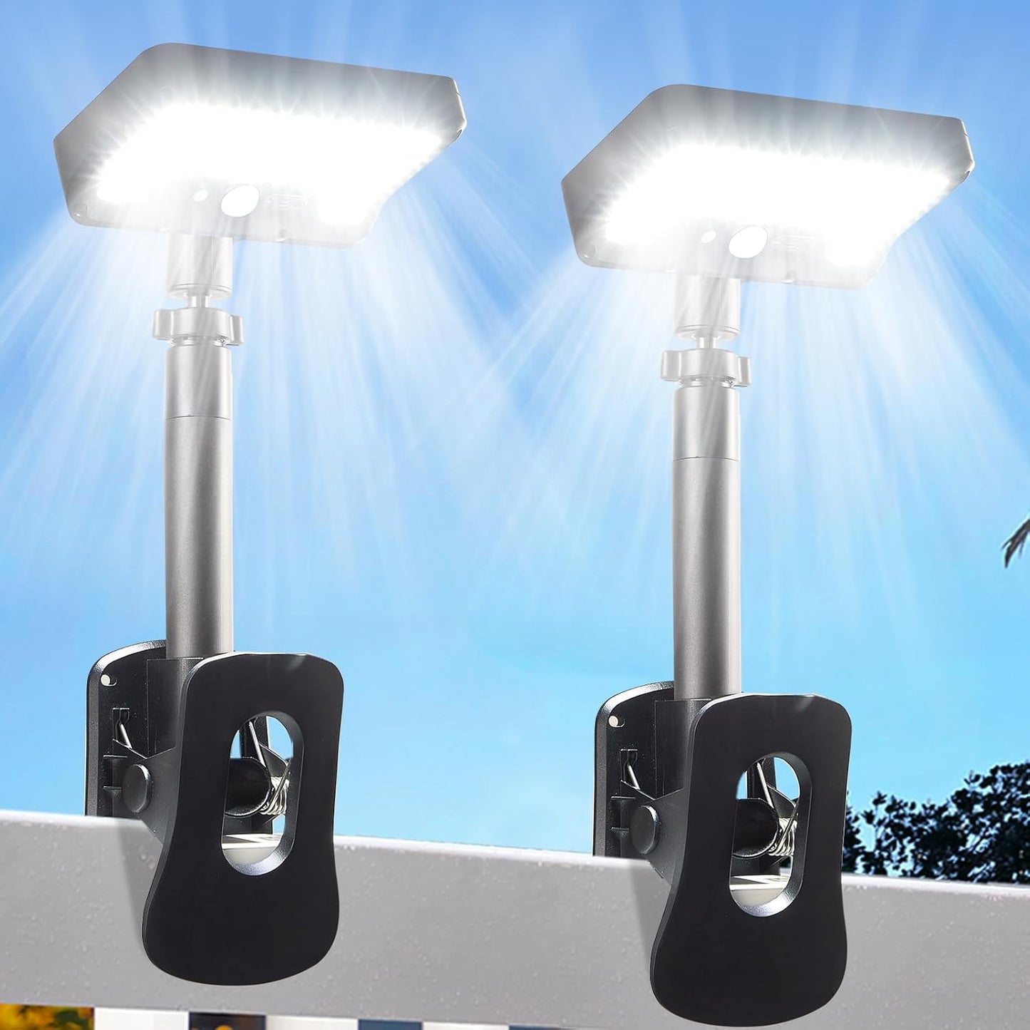 Clip On Solar Lights Outdoor with Motion Sensor for Security