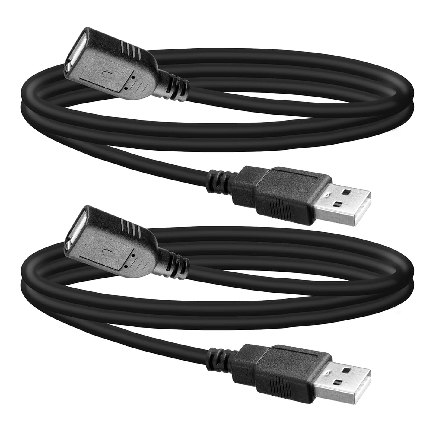 2 Pack 45cm Flexible USB Extension Cable - Enhance TV USB Connectivity