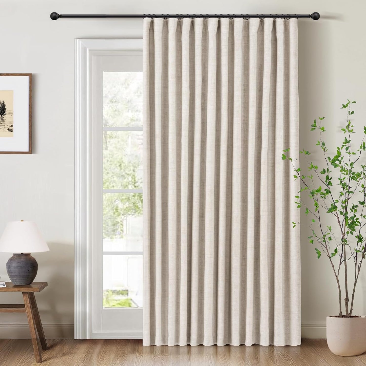 INOVADAY 100% Blackout Curtains for Bedroom, 96 Inch Long