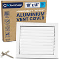 10x14 in Duct Opening Aluminum 1-Way Air Flow Vent Cover - Quiet