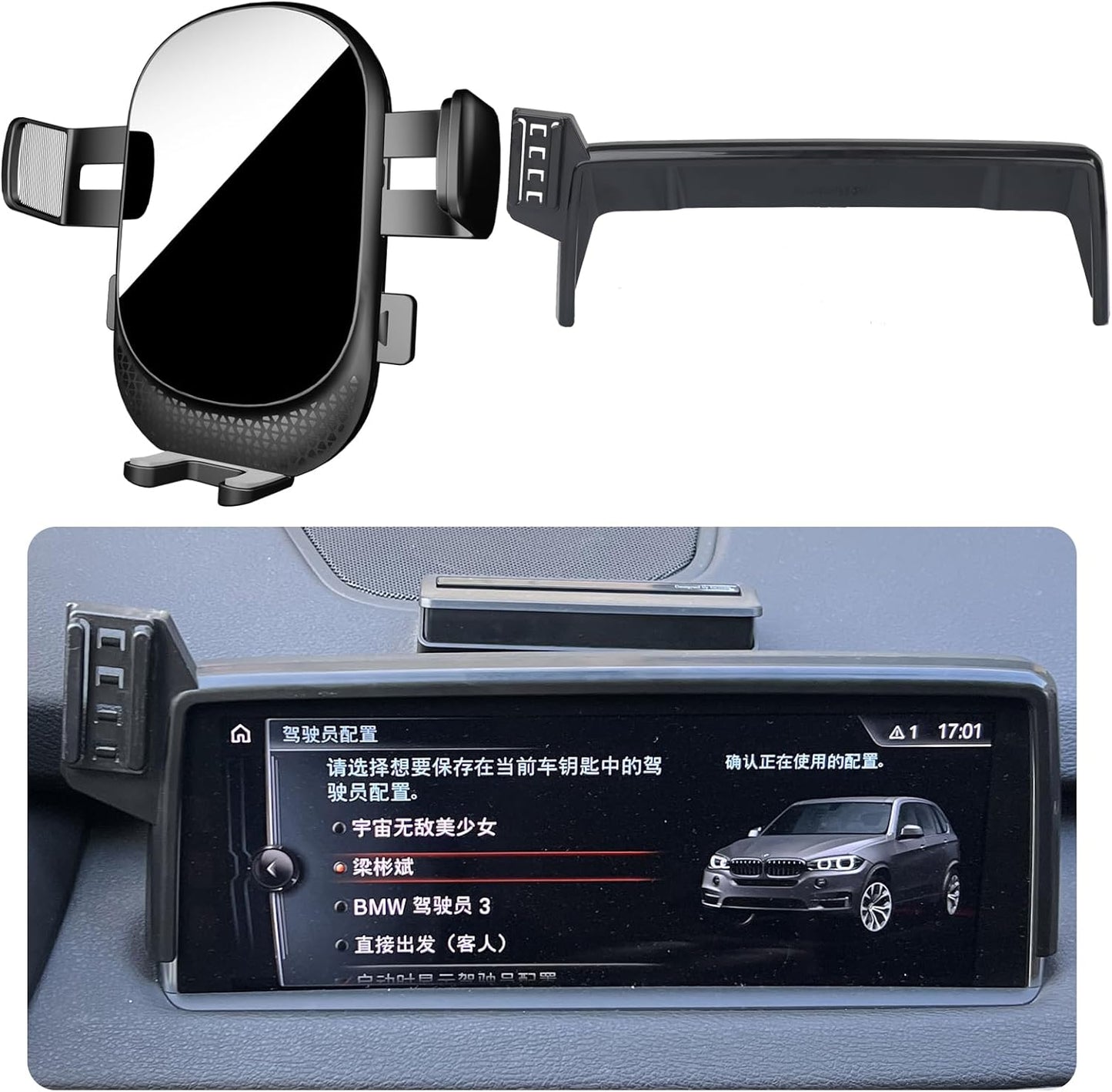 Car Phone Holder for BMW X5/X6 - Hands Free Mount for Safety