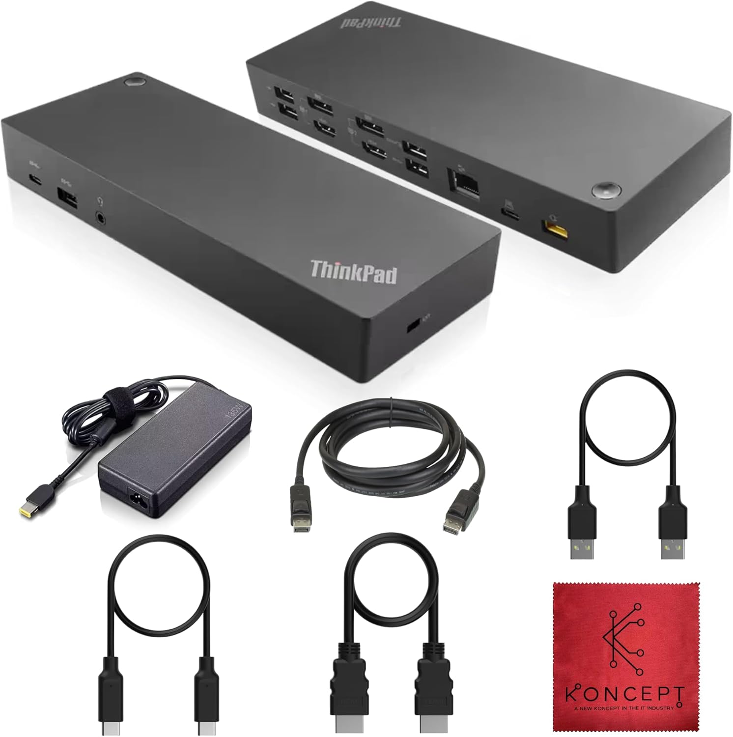 Lenovo Docking Station Dual Monitor USB-C with 13 Ports for Efficiency