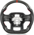 Carbon Fiber Steering Wheel for Ford F-150 2021-2024 - D-Shaped