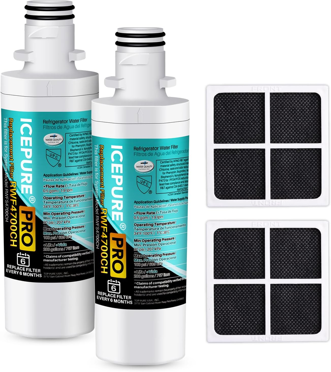 ICEPURE PRO LT1000P Replacement Water Filter for Clean Water