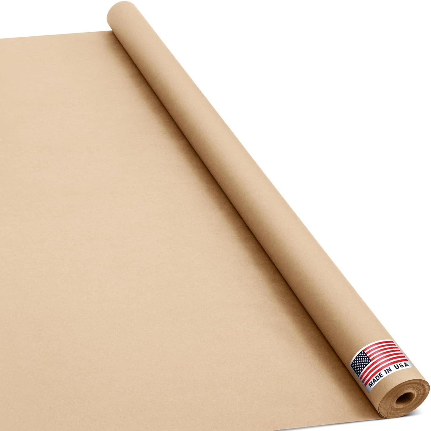 Natural Kraft Paper Roll for Eco-Friendly Shipping and Crafting