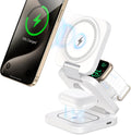 Wireless Charger for iPhone 3 in 1 Travel Charging Station - Foldable
