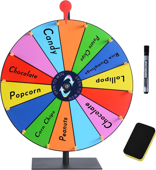 16 Inch Heavy Duty Prize Wheel for Engaging Home Parties