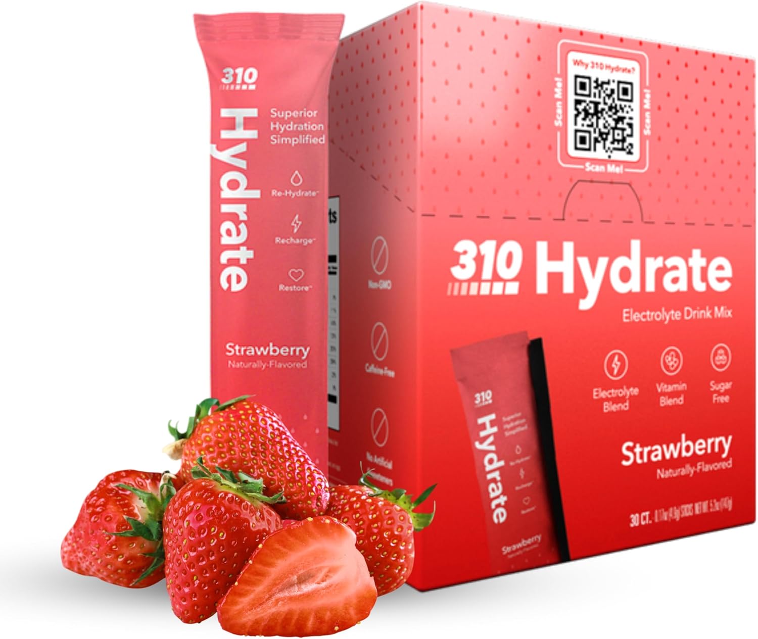 310 Nutrition Sugar Free Electrolytes Powder for Instant Hydration
