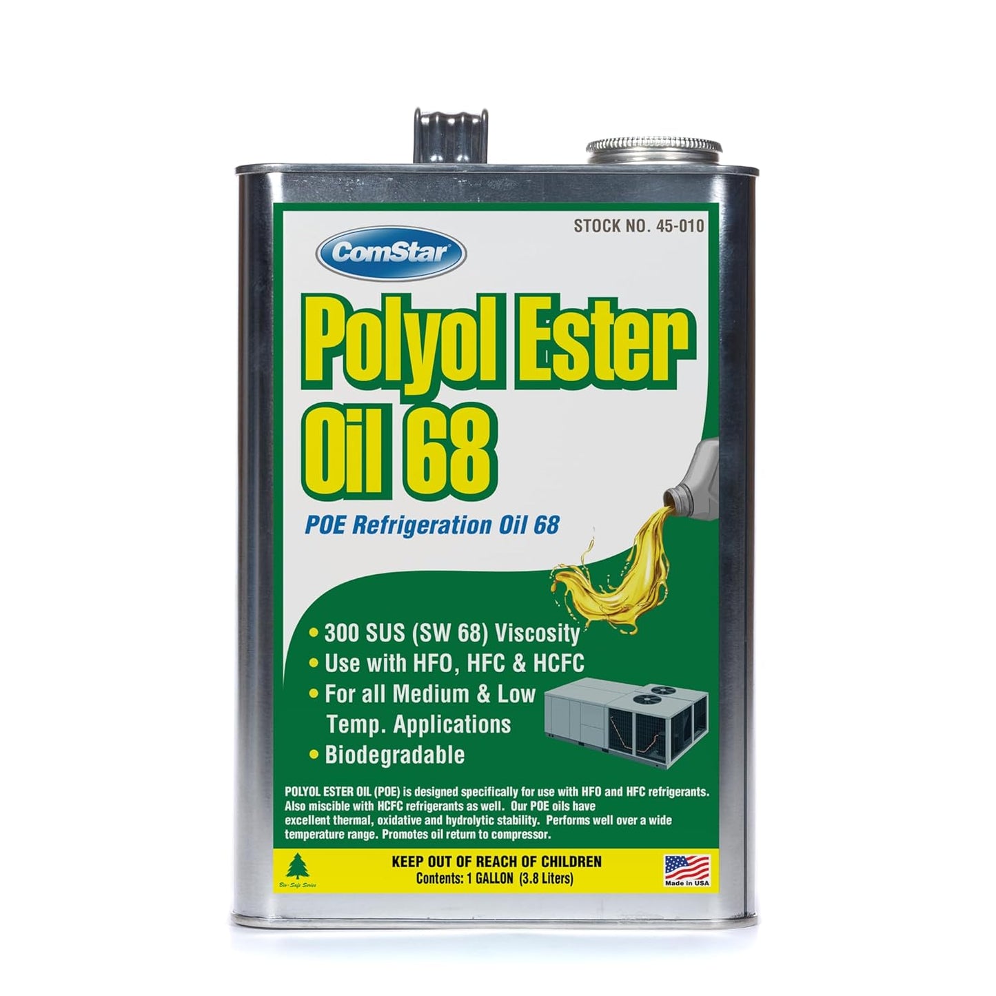 ComStar Polyol Ester Oil 68/300 SUS for High-Performance Refrigeration