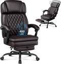 400lbs Executive Office Chair with Foot Rest for Heavy People