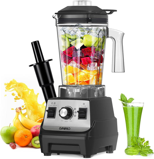 1800W OMMO Blender: High Speed, Stainless Steel Blades