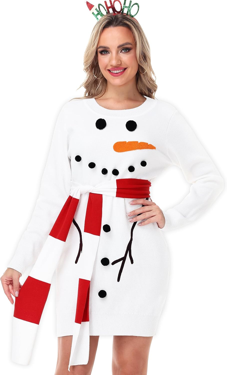 AOBUTE Women Christmas Sweater Dress for Holiday Fun and Style