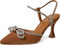 Women's Wedding Shoes by Susanny with Low Heel and Rhinestones