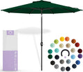 9 ft Forest Green Sunbrella Patio Umbrella - Auto-Tilt Aluminum Frame