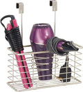 Hair Dryer Over Cabinet Holder - Organizing Steel Caddy for Styling