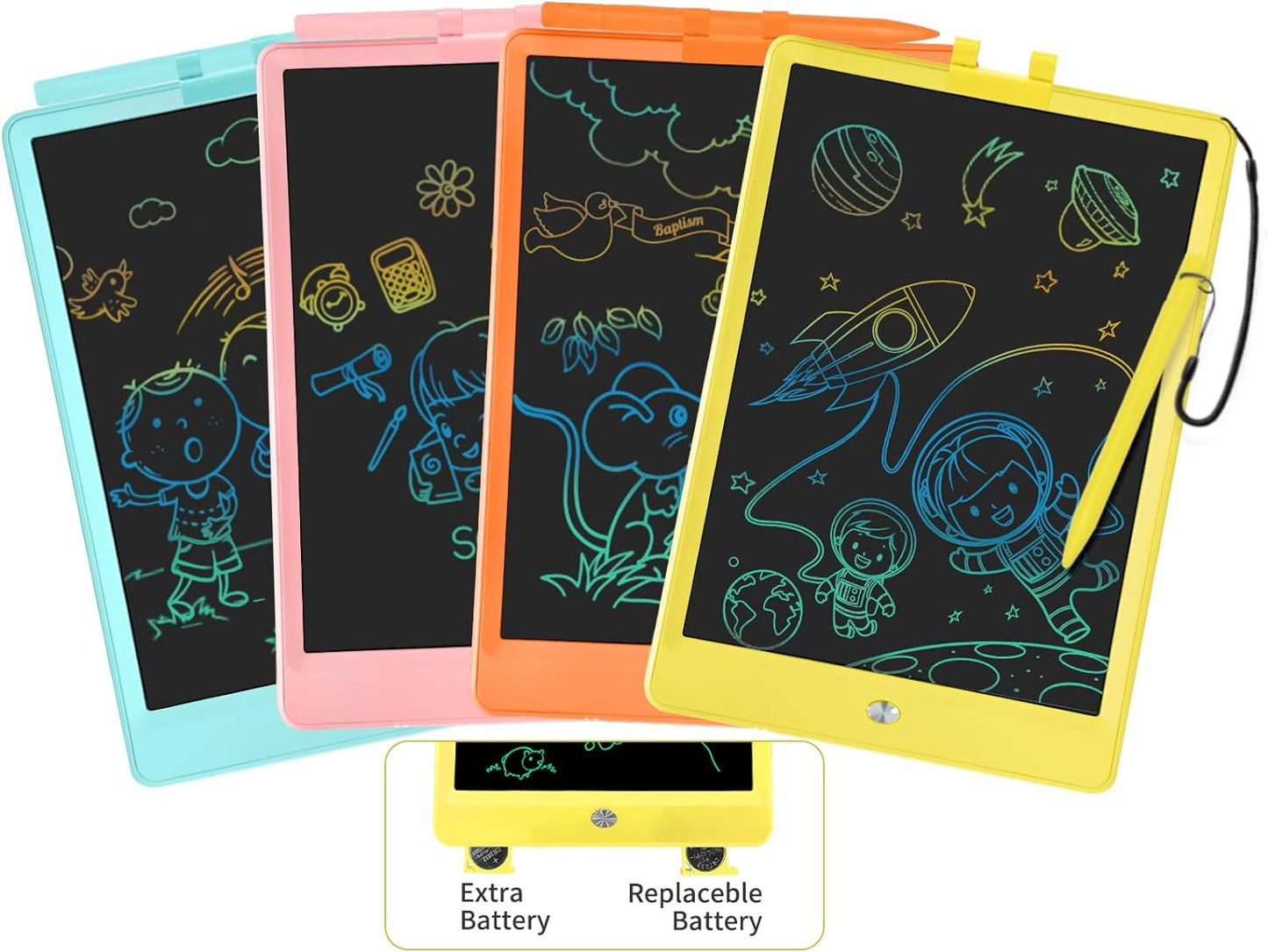 Interactive Learning Fun: PYTTUR 4-Pack Drawing Tablets