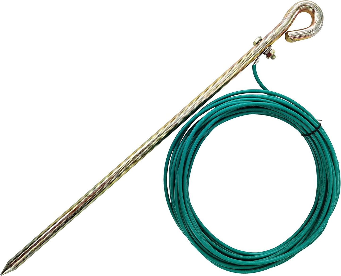 MOKIKUBA Portable Ground Rod with 15ft Flexible Grounding Wire