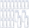 Mifoci 20 Pieces Rectangle Water Bottles 17 oz Bulk - Compact Reusable