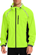 Men's Cycling Rain Jacket Waterproof Windbreaker - Packable