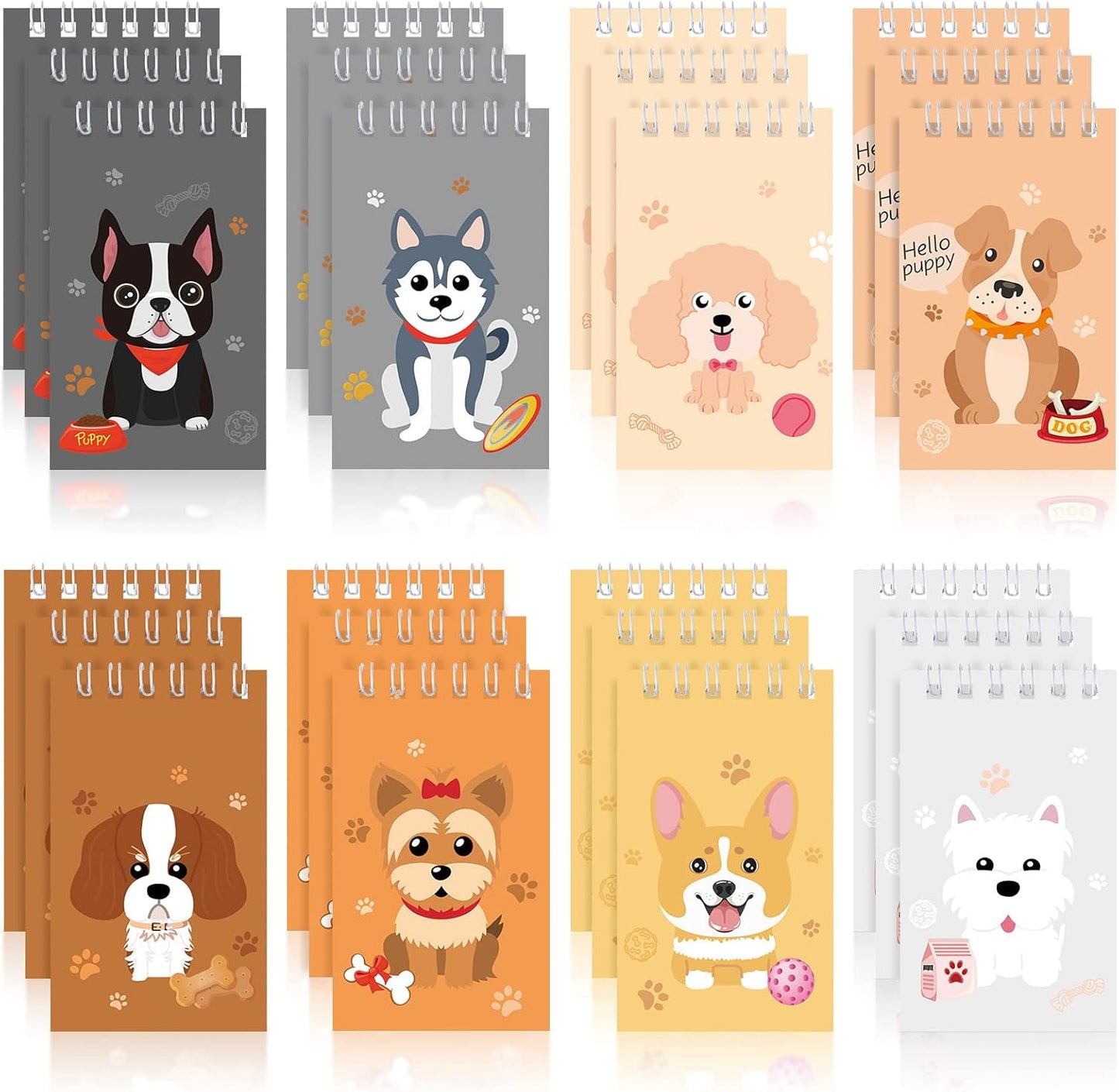 Dog Themed Mini Notebooks - Perfect Party Favors!