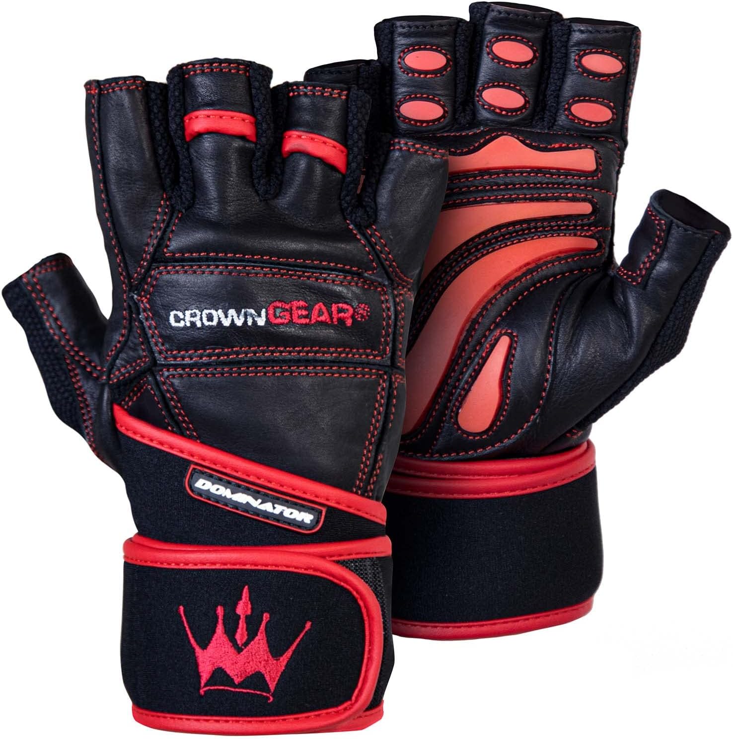 Dominator Leather Weightlifting Gloves - Crown Gear