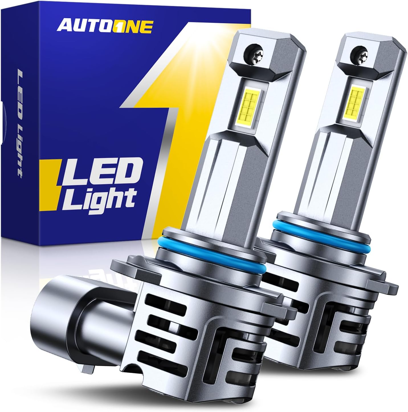 AUTOONE 9005 Bulbs: 700% Brighter 24000 Lumens for Safety
