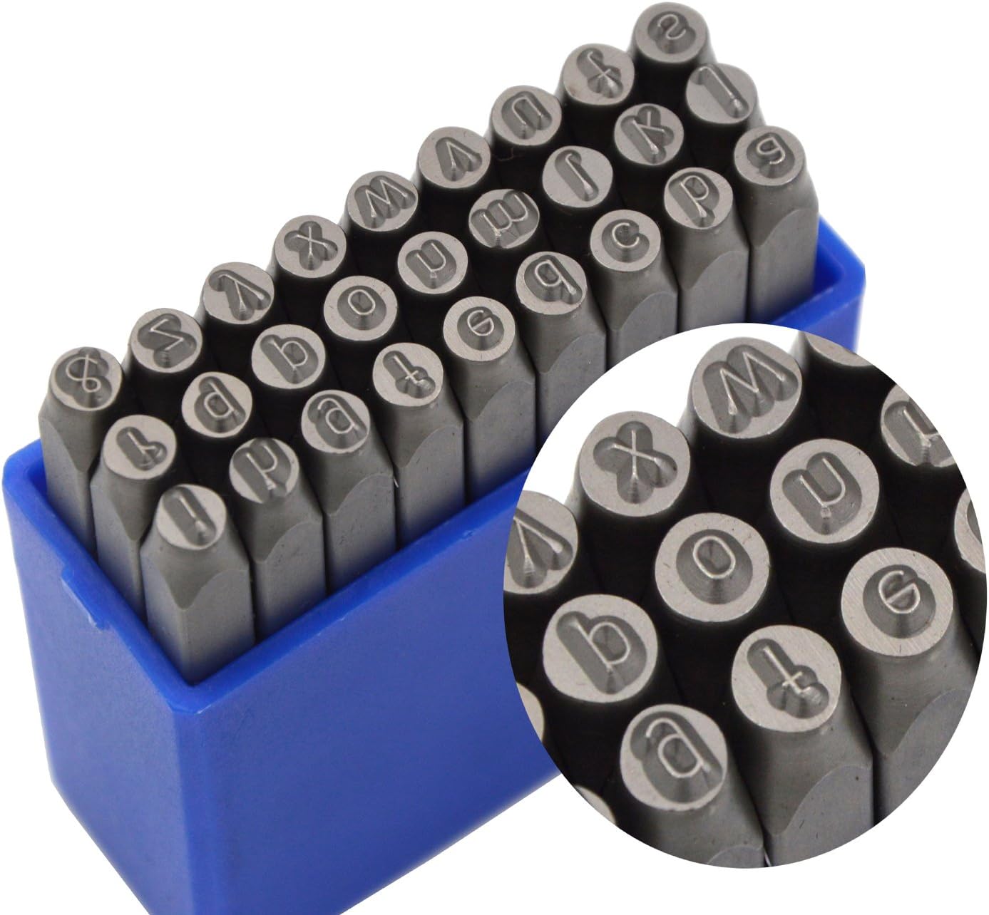 WKSTOOL 27pcs Heavy Duty Steel Stamp Kit for Jewelry Making