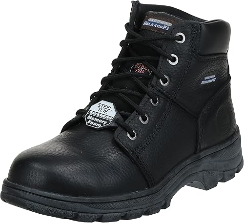 Skechers for Work Men's Workshire Relaxed Fit Steel Toe Boot Review