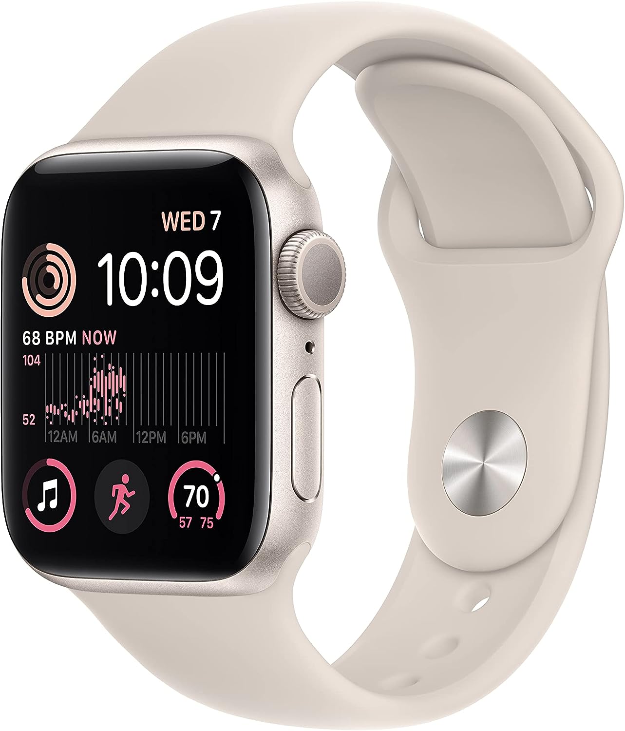 Renewed Apple Watch SE 2nd Gen - Sleek Starlight Design