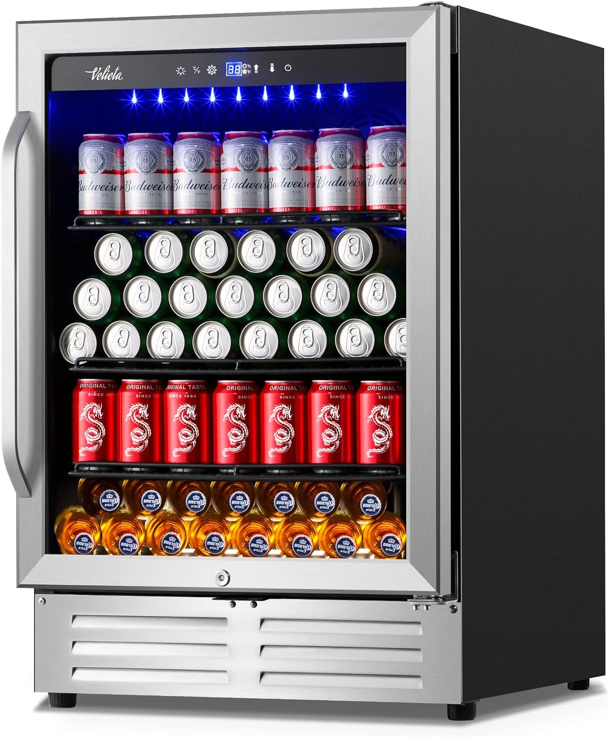 24 Inch Beverage Refrigerator Cooler for Home and Office Use