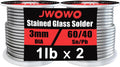 60/40 Solder for Stained Glass 1/8in Dia, 2 lb Spool - Smooth Flow