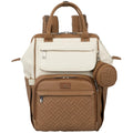 BabbleRoo Leather Diaper Bag Backpack - Spacious Unisex Nappy Bag
