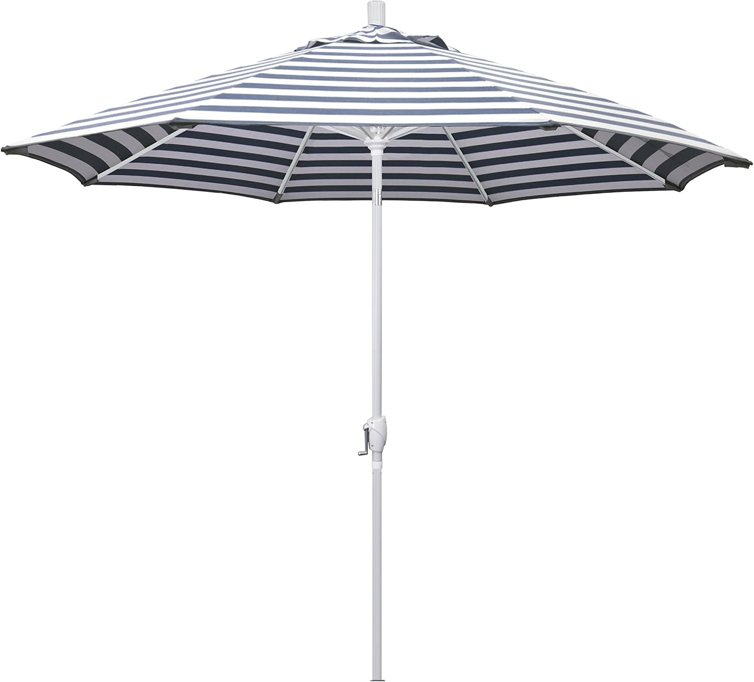 9ft Round Aluminum Market Umbrella with Crank Lift and Tilt