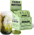 Renude Chaga Matcha Superfood Drink Mix for Natural Energy