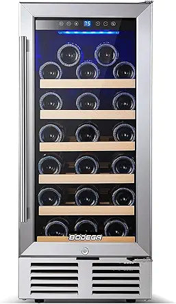 BODEGA 15 Inch Wine Cooler for 26 Bottles with Digital Control