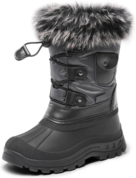 DREAM PAIRS Boys Girls Snow Boots for Cold Weather Fun