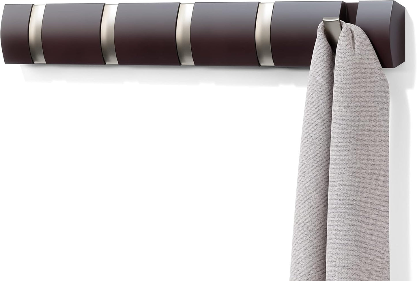 Umbra Flip Wall-Mounted Coat Rack for Modern Entryways and More