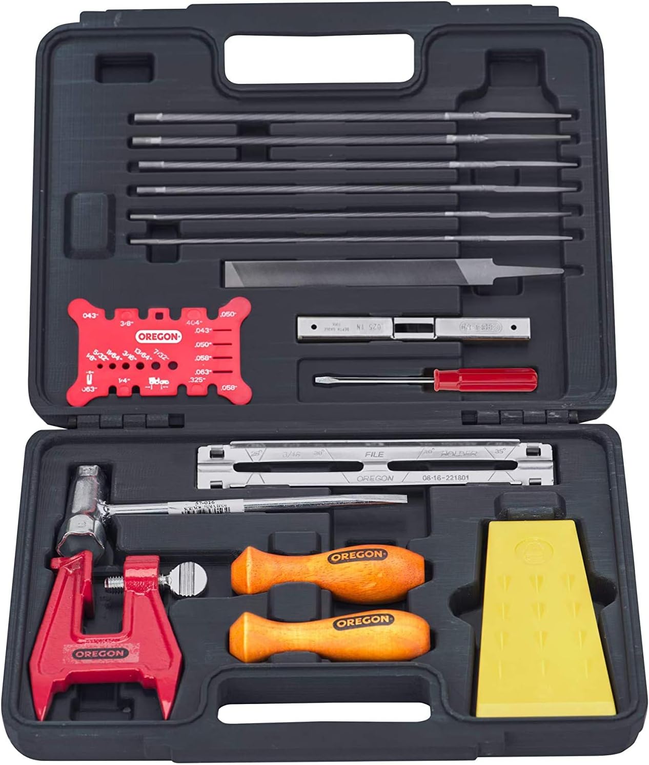 Oregon Chainsaw Chain Sharpening Kit with Hard Case for Maintenance