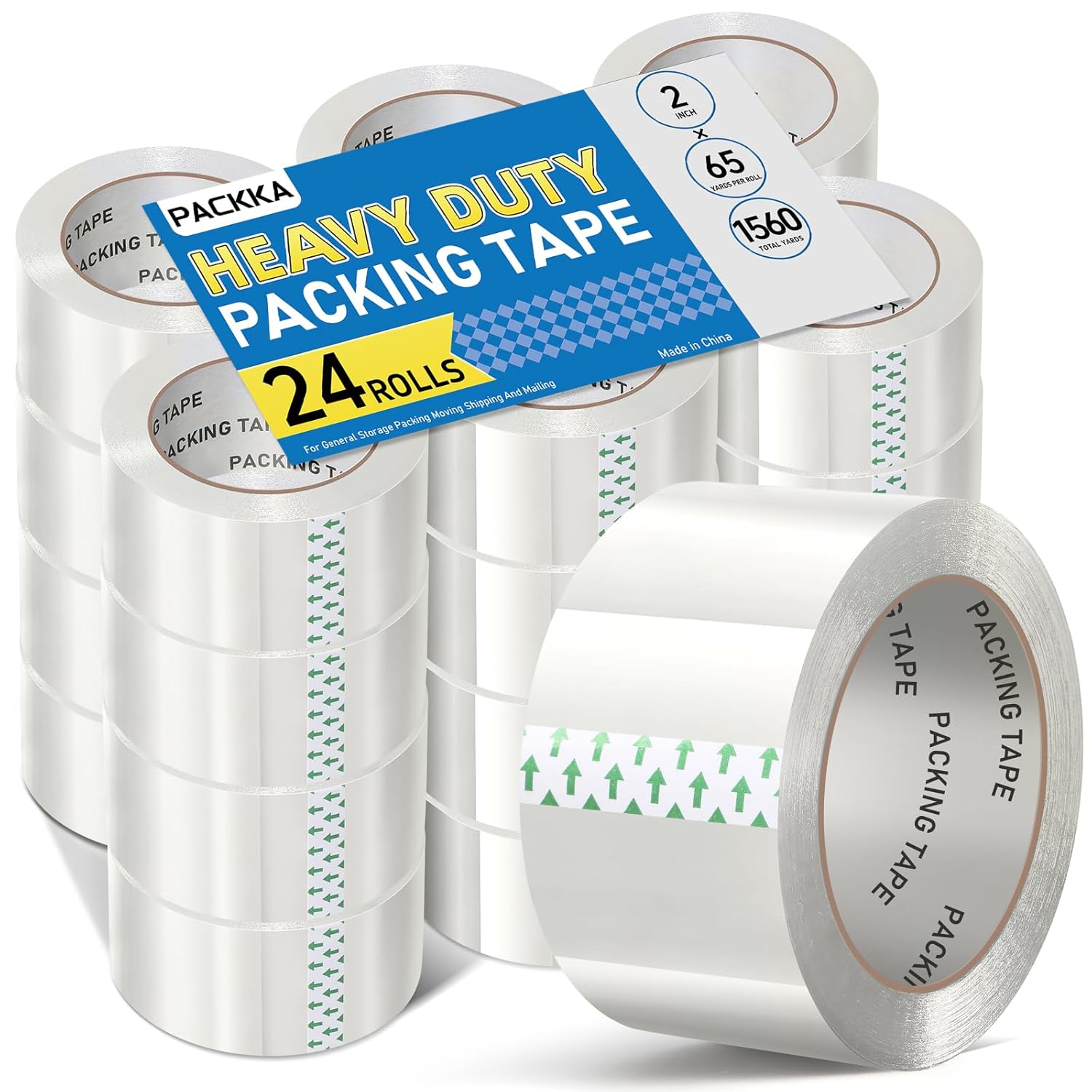 Clear Packing Tape Refills for Heavy Duty Shipping and Moving