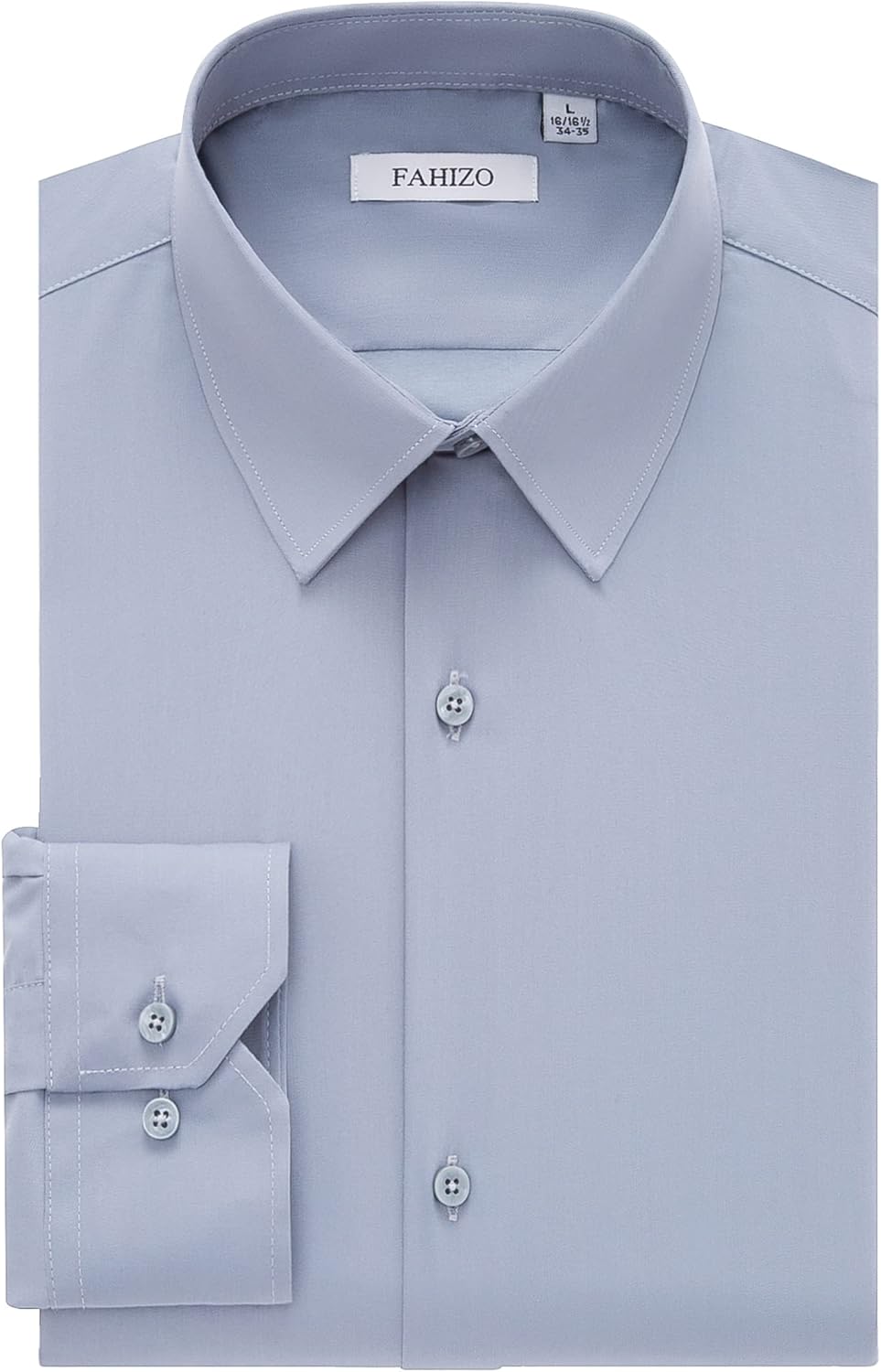 FAHIZO Men's Dress Shirt Regular Fit for Business and Casual Wear