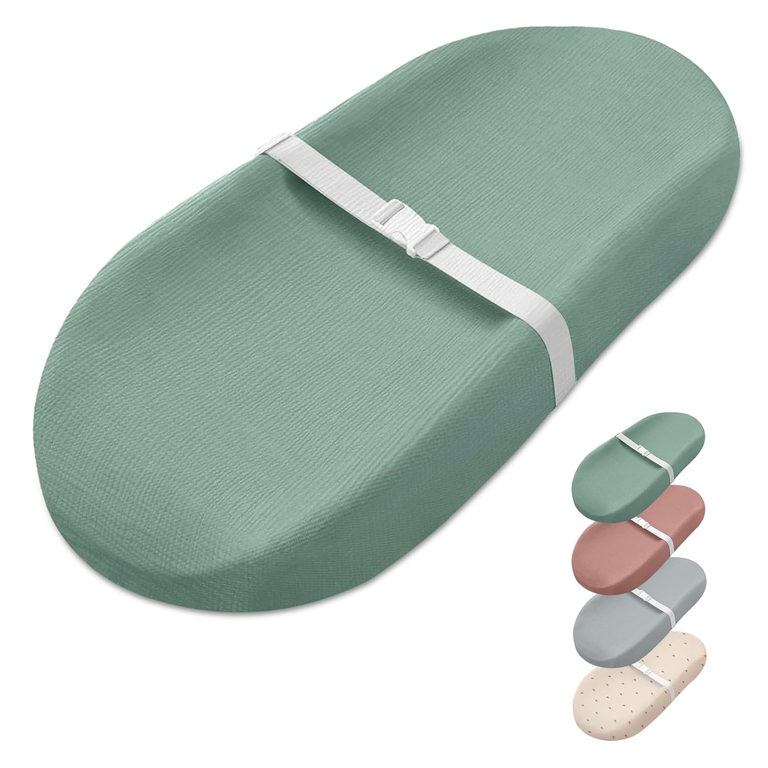 Muslin Baby Changing Pad with Waterproof Lining for Comfort