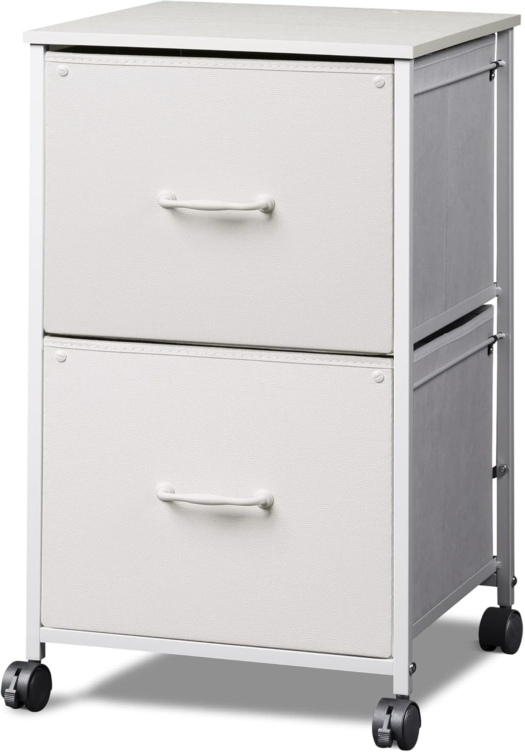 DEVAISE 2 Drawer Mobile File Cabinet for Home Office Storage
