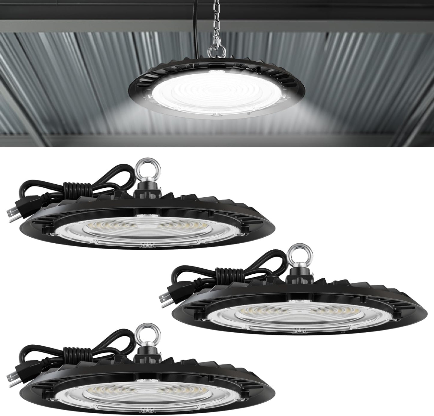 Sunco UFO LED High Bay Light - 150W Brightness for Warehouses
