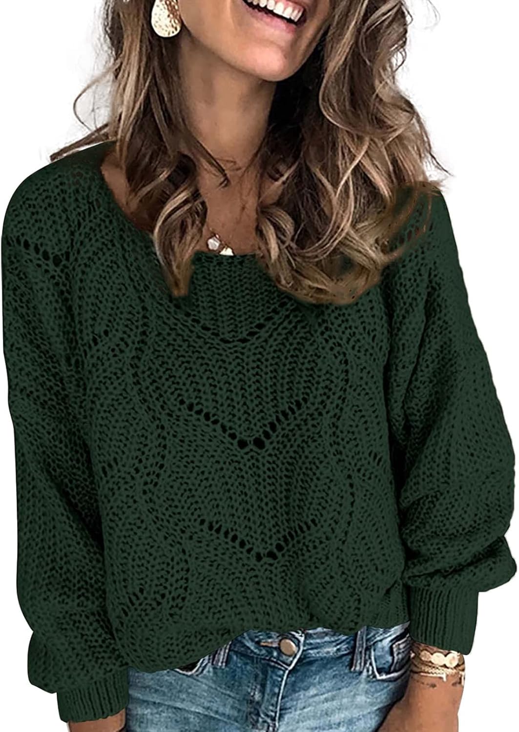 Dokotoo Womens Sweaters 2025 Cute Elegant Long Sleeve Pullover