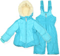 Arctic Quest Little Girls Bib Snow Pants and Ski Jacket - Warm snowy