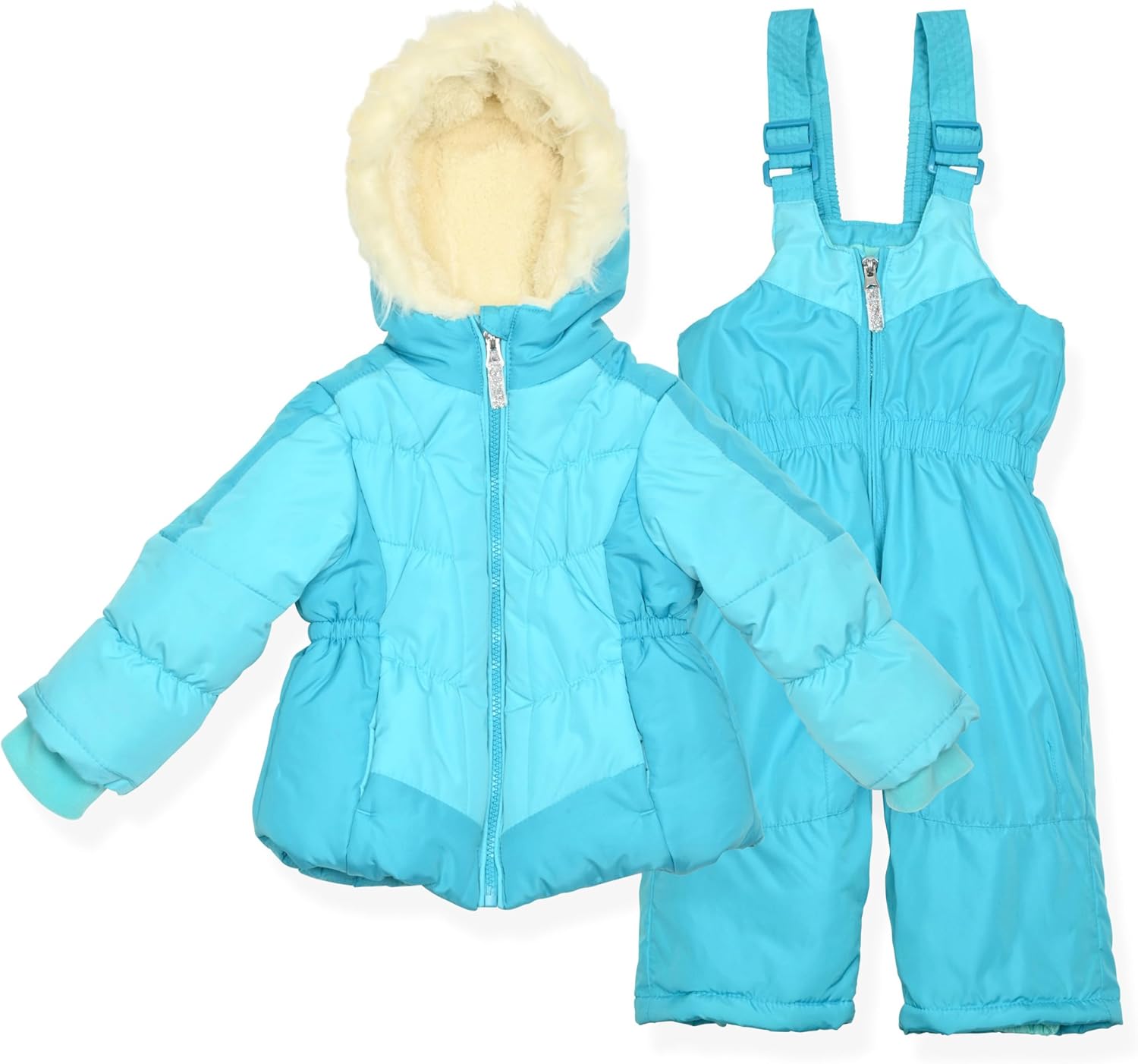 Arctic Quest Little Girls Bib Snow Pants and Ski Jacket Set