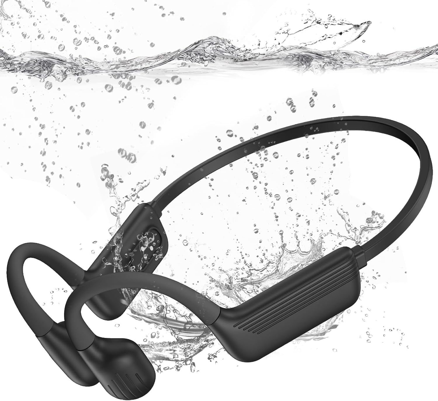 Liquid Silicone Swimming Headphones for Underwater Music Enjoyment