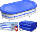 12 x 24 ft Oval Winter Pool Cover 500D Extra Thick - Heavy Duty