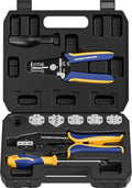 haisstronica 8PCS Crimping Tool Set - Ratchet Wire Crimper for Heat